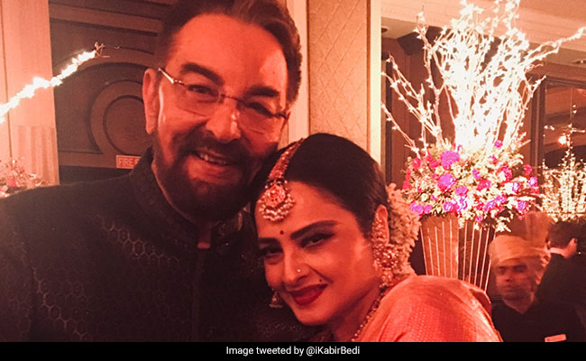 Rekha And Kabir Bedi's <I>Khoon Bhari Maang</I> Reunion At Priyanka Chopra And Nick Jonas' Wedding Reception