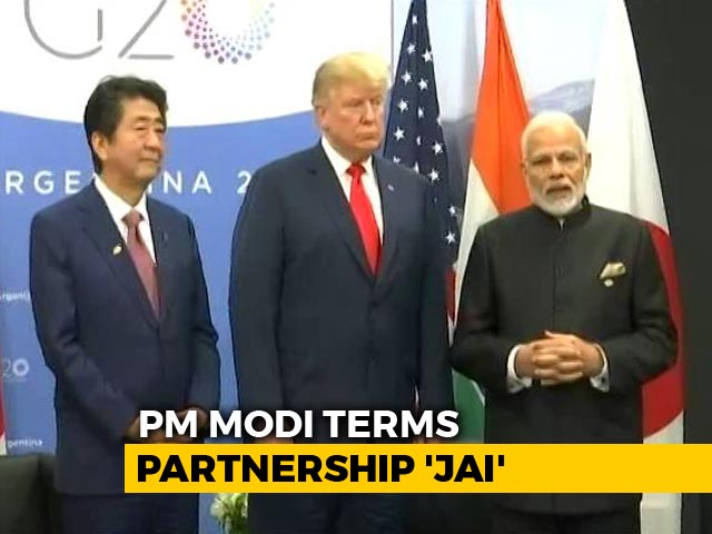 In First Japan-America-India Meet, PM Modi Calls Partnership "JAI"