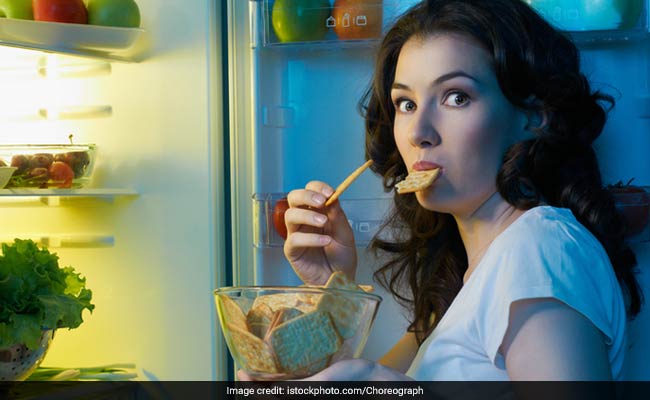 Unhealthy late-night snacking can contribute to extra weight