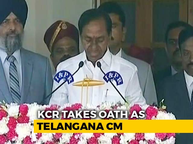 KCR Takes Oath As Telangana Chief Minister For Second Time