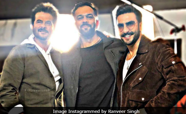 This Pic Of Ranveer Singh With 'Mighty <i>Masala</i> Men' Anil Kapoor And Rohit Shetty Is Pure Gold
