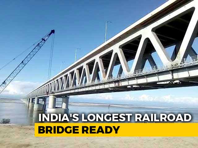 India's Longest Railroad Bridge Ready After 21 Years, Launch This Week