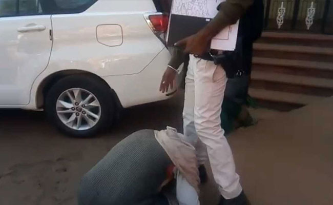 Why This Farmer Fell At Madhya Pradesh Official's Feet