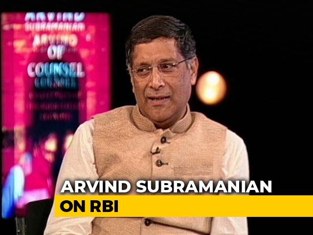 "Would Amount To Raiding RBI": Arvind Subramanian On Using Up Surplus
