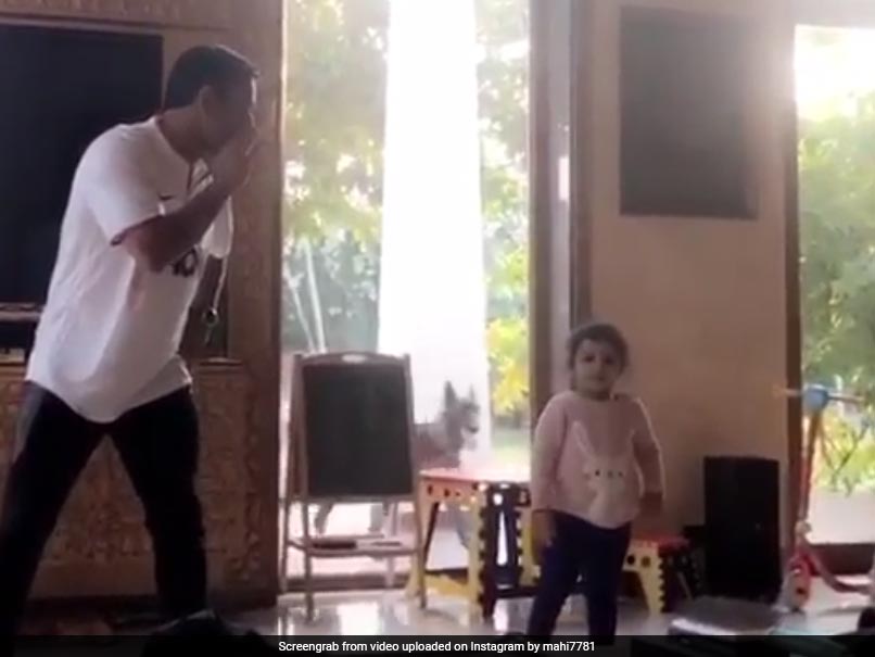 Watch: MS Dhoni Hones Dancing Skills With Help Of Daughter Ziva, Video Goes Viral