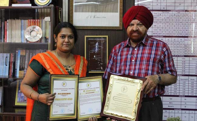 Pondicherry University Professor Receives Woman Scientist Award