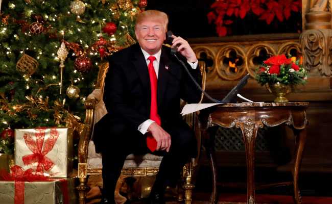 "Are You Still A Believer In Santa Claus?" Trump Asks 7-Year-Old
