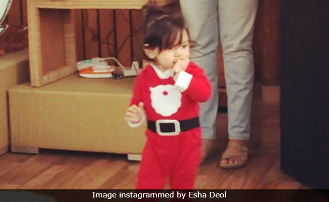 Esha Deol's Daughter Radhya As 'Baby Santa' Will Make You Go Ho Ho Ho!