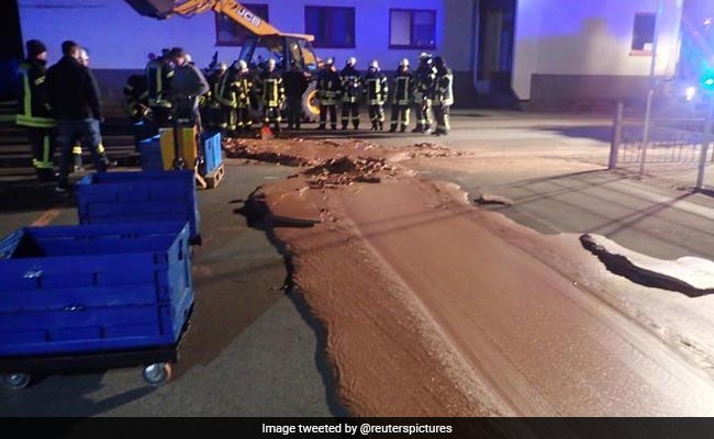 Street In German Town Gets Paved With Chocolate After ’Sweet Mishap’; Twitter Reacts