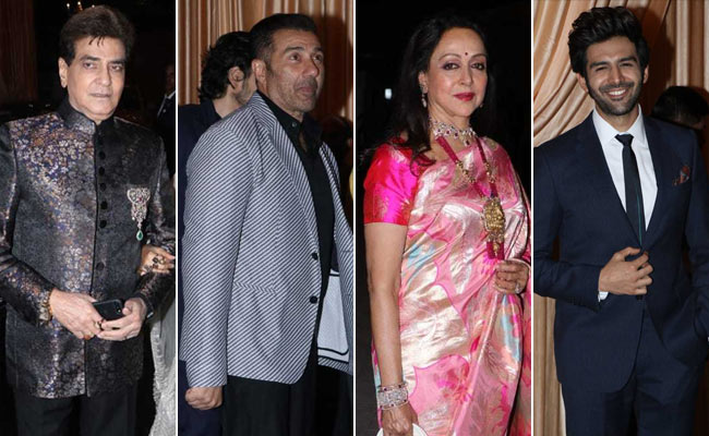 Isha Ambani And Anand Piramal's Wedding Reception: Jeetendra, Hema Malini, Sunny Deol, Kartik Aaryan Attend Star-Studded Party In Mumbai