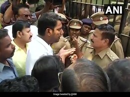 Actor Vishal Detained For Trying To Enter Locked Producers' Body Office Actor Vishal Detained For Trying To Enter Locked Producers' Body Office