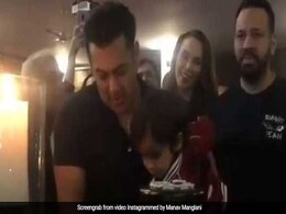 Watch: Salman Khan's Adorable Nephew Ahil Excitedly Cuts Mamu's 53rd Birthday Cake! Watch: Salman Khan's Adorable Nephew Ahil Excitedly Cuts Mamu's 53rd Birthday Cake!