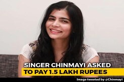 Chinmayi Sripaada Asked To Pay "Random Fee" By Dubbing Union After #MeToo Chinmayi Sripaada Asked To Pay "Random Fee" By Dubbing Union After #MeToo