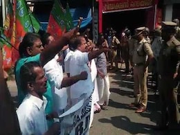 BJP March Over Sabarimala Issue Turns Violent, Cops Use Tear Gas, Cannons BJP March Over Sabarimala Issue Turns Violent, Cops Use Tear Gas, Cannons