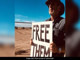 New Yorker Stands In Desert For 2 Months To Protest Migrants' Separations New Yorker Stands In Desert For 2 Months To Protest Migrants' Separations