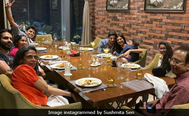 Sushmita Sen Celebrated Her Dad's Birthday And Yes, Rohman Shawl Was There