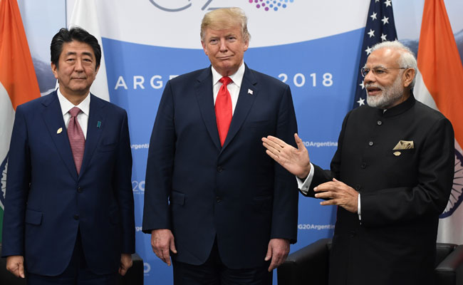 In First Japan-America-India Meet, PM Modi Calls Partnership "JAI"