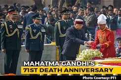 PM Modi, President Kovind Pay Tribute To Mahatma Gandhi At Rajghat PM Modi, President Kovind Pay Tribute To Mahatma Gandhi At Rajghat