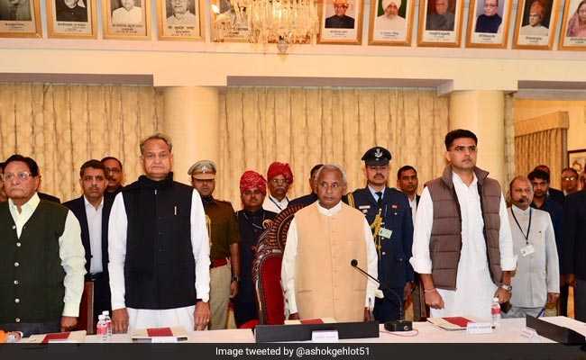 Newly Elected Rajasthan Lawmakers Sworn In