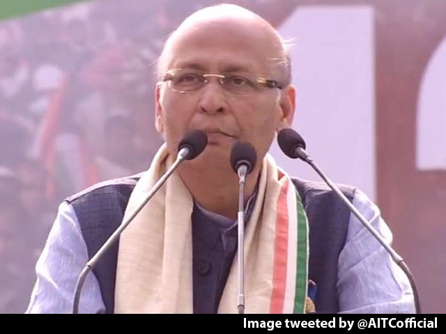 Aim Of "Rainbow Alliance" Is A Secular Government, Says Abhishek Singhvi