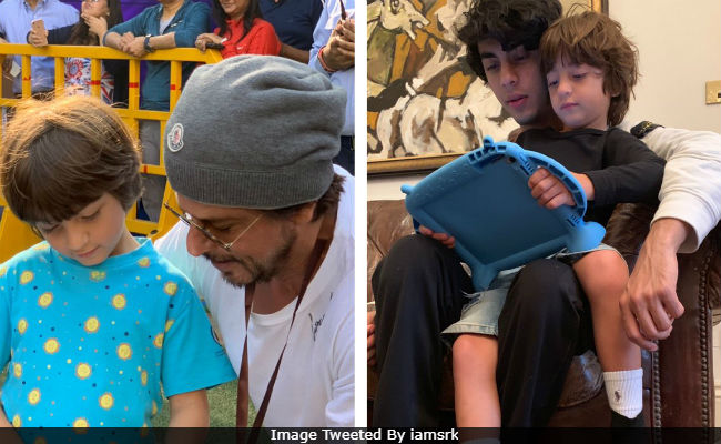 Shah Rukh Khan's 'Playboys' Mantra,' Explained With Pic Of Sons Aryan And AbRam