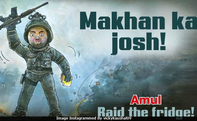 <i>Uri: The Surgical Strike</i> - Vicky Kaushal Utterly Butterly Delighted By Amul's <i>Makhan Ka Josh</i> Post