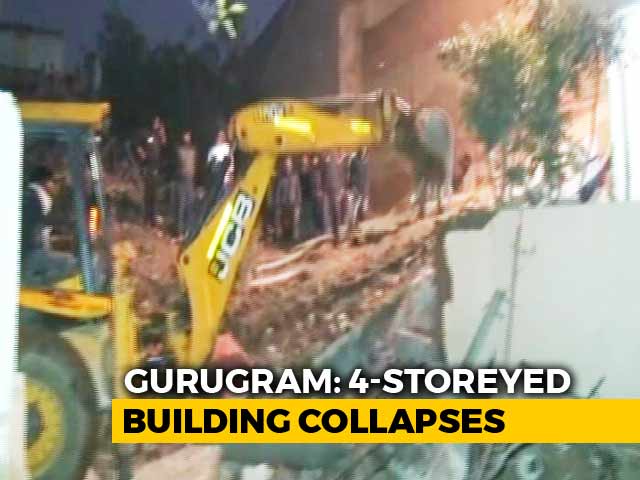 5 Trapped After Four-Storey Building Collapses In Gurugram, Rescue On