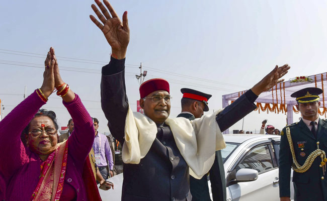 Kumbh Mela: President, First Lady Participate In "<i>Gangan Pujan</i>" At Sangam