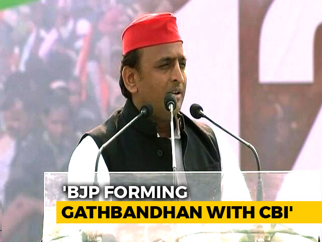 "Centre Allying With CBI, Enforcement Directorate": Akhilesh Yadav
