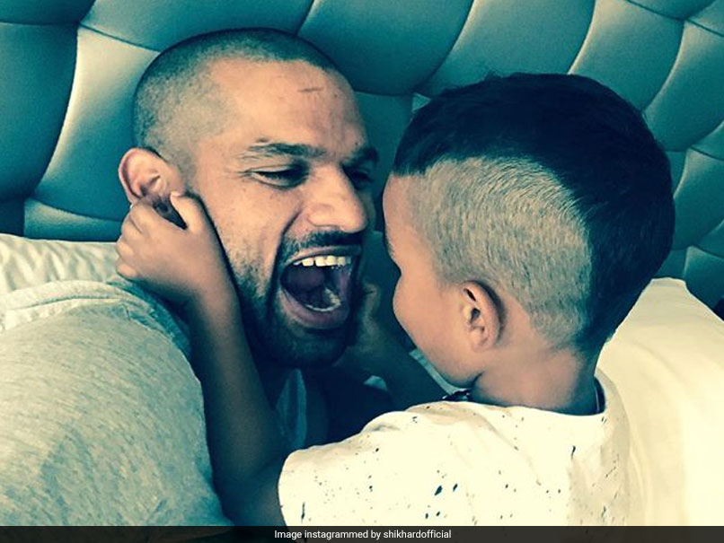Shikhar Dhawans Son Zoraver Discovers Solution For Receding Hairline. Watch