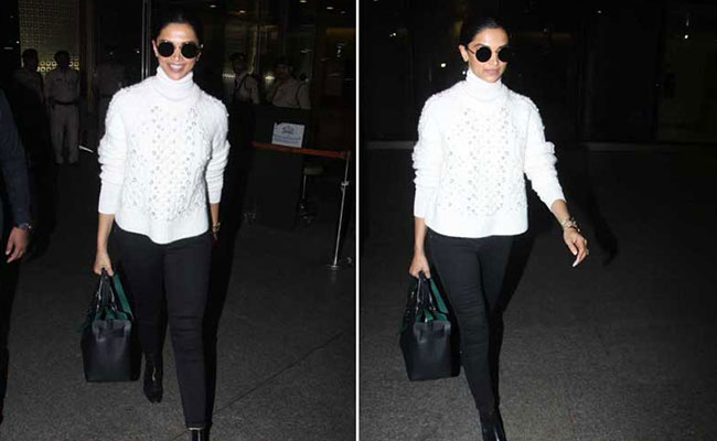 Like Deepika Padukone, Cosy Up In White Knitwear This Winter