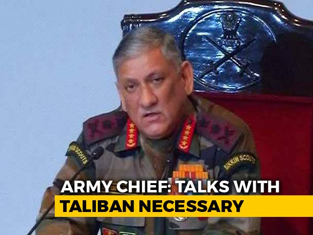 "There Should Be Talks With Taliban, But No Conditions": Army Chief