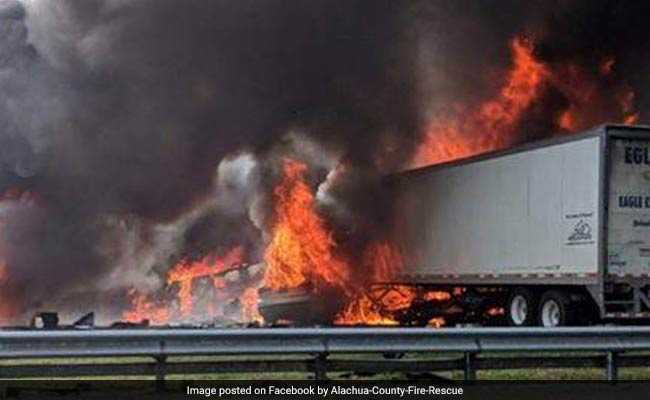 Van With Children Was Going To Disney World. Then, A "Ball Of Flames"