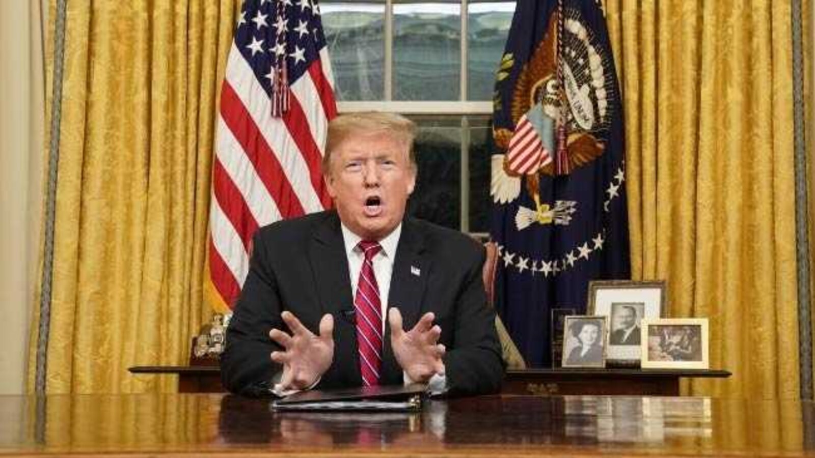 US-Mexico Border Situation "Growing Crisis": Trump In Prime-Time Address