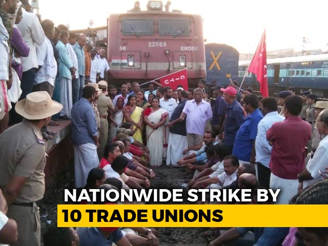 Train Services Hit, Roads Blocked As 2-Day Nationwide Strike Kicks In