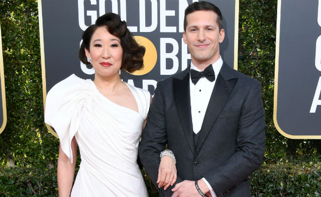 Golden Globes 2019: Hosts Andy Samberg And Sandra Oh Skewer Hollywood Cliches, Mostly Skip Politics