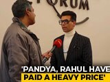 Video: "Take Complete Responsibility": Karan Johar On Hardik Pandya-KL Rahul Row
