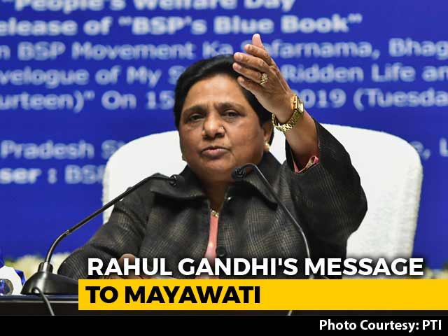 After Priyanka's Entry To UP Politics, Rahul Gandhi's Message To Mayawati