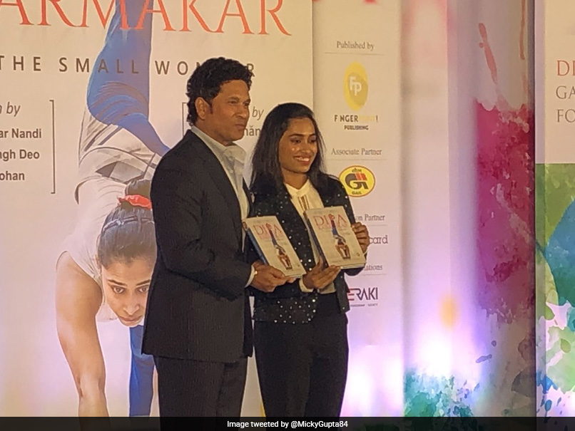 Sachin Tendulkar Launches Dipa Karmakar's Biography "The Small Wonder" - See Pictures