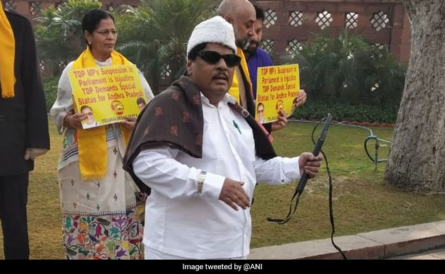 Dressed As MGR, Andhra Lawmaker Plays Tamil Song In Lok Sabha