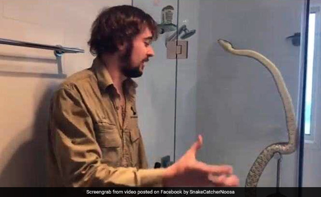 VIDEO: 7 फुट का अजगर ऐसे ले रहा था Shower के मजे, मालिक ने खोला दरवाजा तो हुआ ऐसा