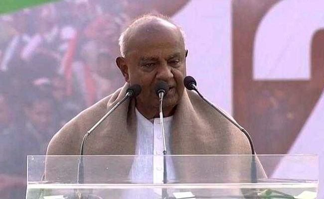 "JDS Will Not Contest Upcoming Bypolls In Karnataka": HD Deve Gowda
