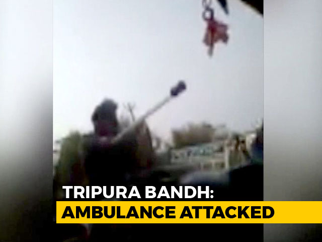 Viral Video Shows Tripura Police Attacking Ambulance Carrying Injured Men