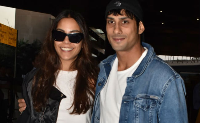 Newlyweds Prateik Babbar And Sanya Sagar Land In Mumbai. See Pics