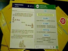 Gujarat Couple Designs WhatsApp-Style Invite For Their Wedding. See Pics Gujarat Couple Designs WhatsApp-Style Invite For Their Wedding. See Pics