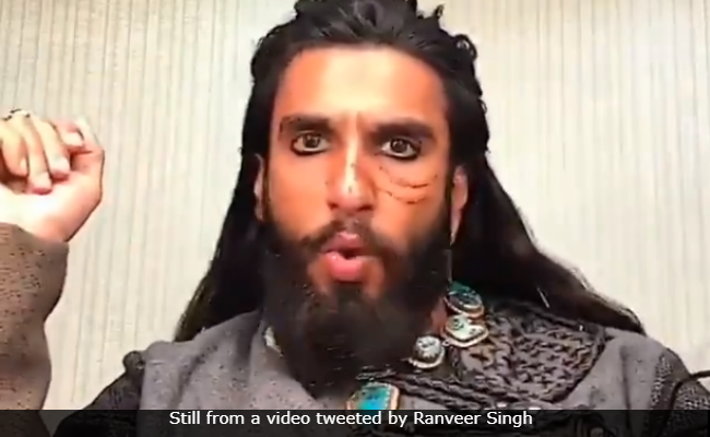 Here's How Ranveer Singh Marked 1 Year Of "<i>Padmaavat</i>"