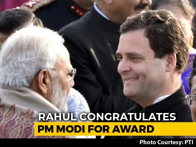 Rahul Gandhi Congratulates PM Modi For Award "So Famous It Has No Jury"