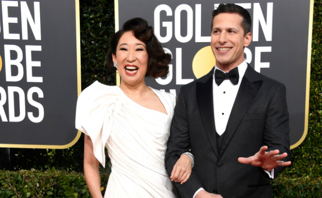 Golden Globes 2019: Hosts Sandra Oh, Andy Samberg Begin With Light-Hearted Banter