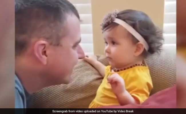 क्लीन शेव कराकर पहुंचे पिता तो बेटी ने देखकर किया ऐसा, Video देख आ जाएगी हंसी