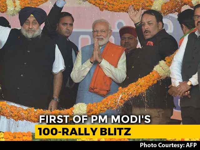 From Congress-Ruled Punjab, PM Modi Begins 100-Rally Programme